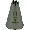 Spuitmondje gekarteld 8 Tands RVS 11mm