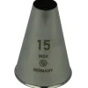 Spuitmondje Glad RVS 15mm