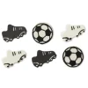 Suikerdecoratie Voetbal Ø3-4cm 6st.