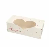 Taartdoos met venster 26x12x9cm. Love