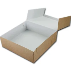 Taartdoos 21x21x8cm. Kraft 50st
