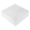 Taartdoos 25x25x8cm. Wit 3st
