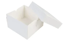 Taartdoos 25x25x15cm. Wit 3st