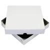 Taartdoos Zwanenhals Laag Model 25x25x4,5cm. Wit 100st
