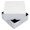 Taartdoos Zwanenhals 20x20x9cm. Wit 100st