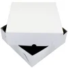 Taartdoos Zwanenhals 30x30x9cm. Wit 10st