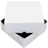 Taartdoos Zwanenhals 25x25x9cm. Wit 100st
