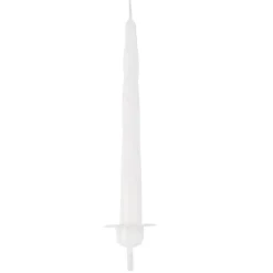 Taartkaarsjes met houder 7cm 100st. Wit
