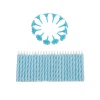 Taartkaarsjes met houders Blauw 24st**
