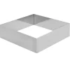 Taartring RVS Vierkant 24x24x5cm
