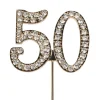 Taarttopper Diamant Jubileum Goud #50 45mm