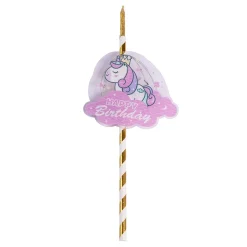 Taarttopper Unicorn Happy Birthday**